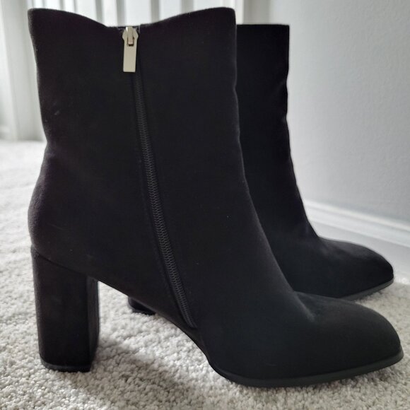 Black boots with heel Size 11 - Picture 1 of 6